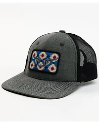 RopeSmart Men's Southwestern Rec Patch Mesh-Back Gray Ball Cap