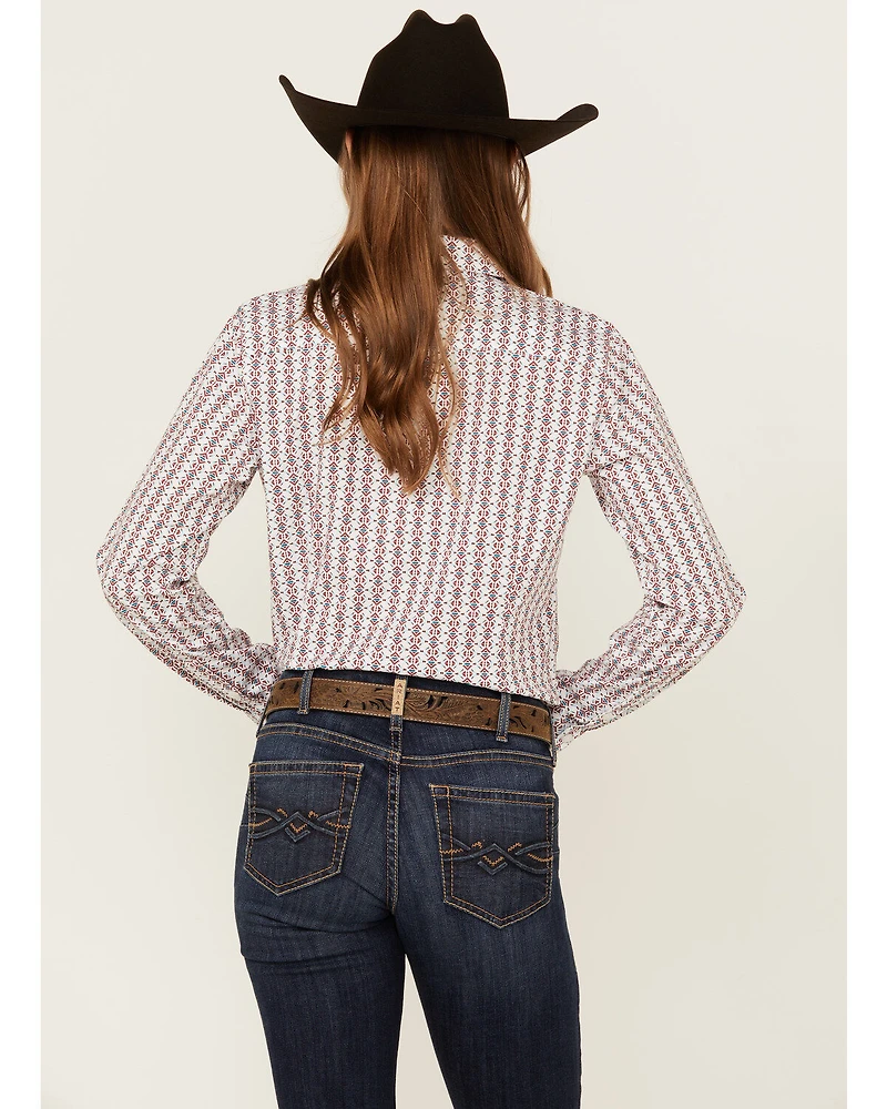 Ariat Women's Geo Print Long Sleeve Button-Down Western Shirt