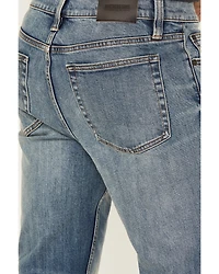 Brothers and Sons Men's Raptor Medium Wash Vintage Straight Stretch Denim Jeans