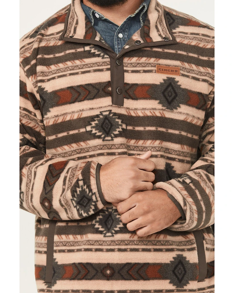 Cinch Men's Southwestern Print 1/4 Snap Pullover - Big