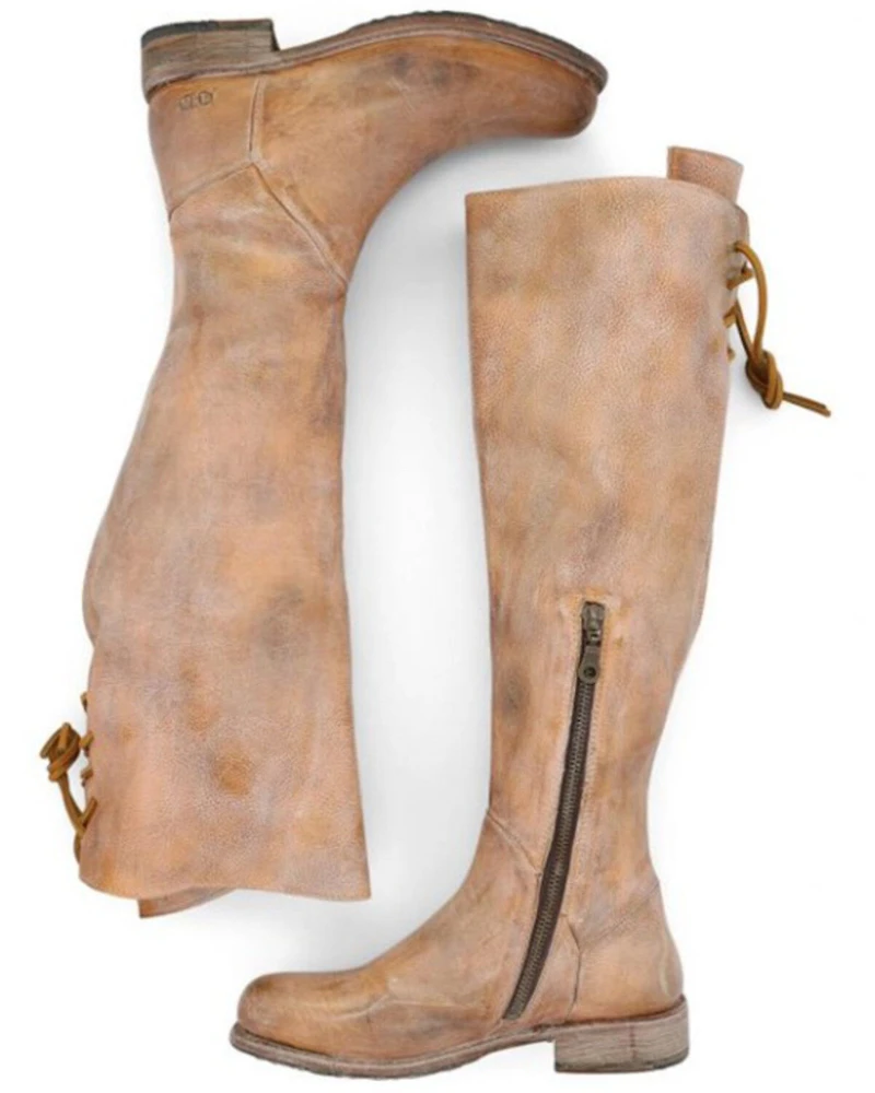 Bed Stu Women's Manchester Wide Calf Tall Boots - Round Toe
