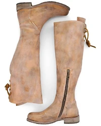 Bed Stu Women's Manchester Wide Calf Tall Boots - Round Toe