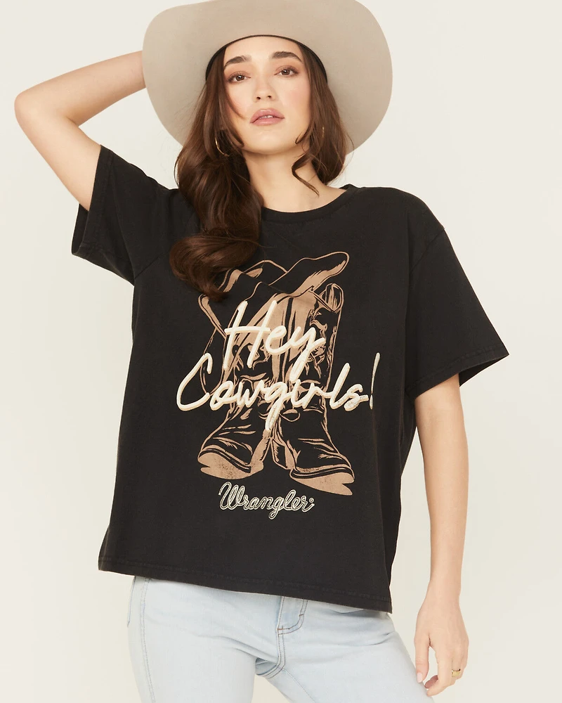 Wrangler Retro Women's Hey Cowboy Short Sleeve Graphic Tee