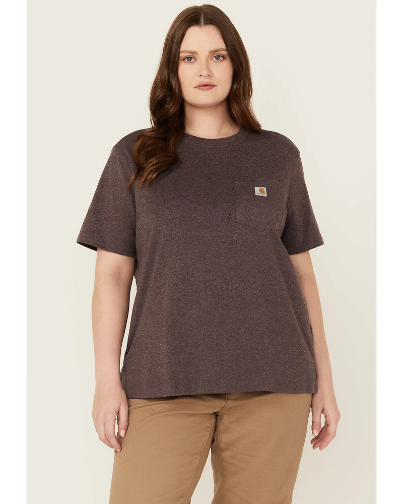 Carhartt Women's Heavyweight Pocket Short Sleeve Work Tee - Plus