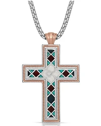 Montana Silversmiths Women's American Legends Mosaic Cross Necklace