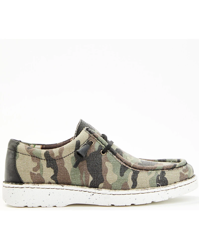 Justin Men's Hazer Camo Print Casual Slip-On Shoes - Moc Toe