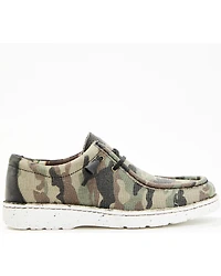 Justin Men's Hazer Camo Print Casual Slip-On Shoes - Moc Toe