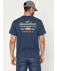 Levi's Men's Indie Prep Script Logo Short Sleeve Graphic T-Shirt
