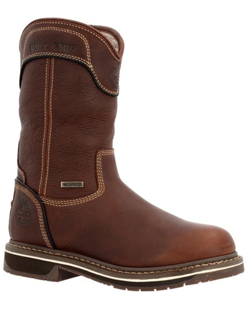 Georgia Boot Women's Amp Lt Edge Waterproof Pull On Work Boots - Soft Toe