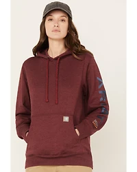 Ariat Women's Rebar Logo Sleeve Graphic Work Hooded Sweatshirt