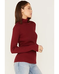 Cleo + Wolf Women's Ribbed Turtleneck Sweater