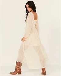 Free People Women's Malina Long Sleeve Maxi Dress