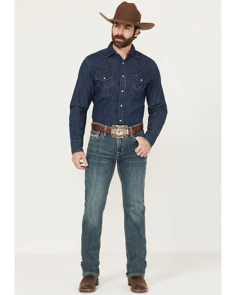 Rock & Roll Denim Men's Revolver Medium Wash Slim Straight Reflex Jeans