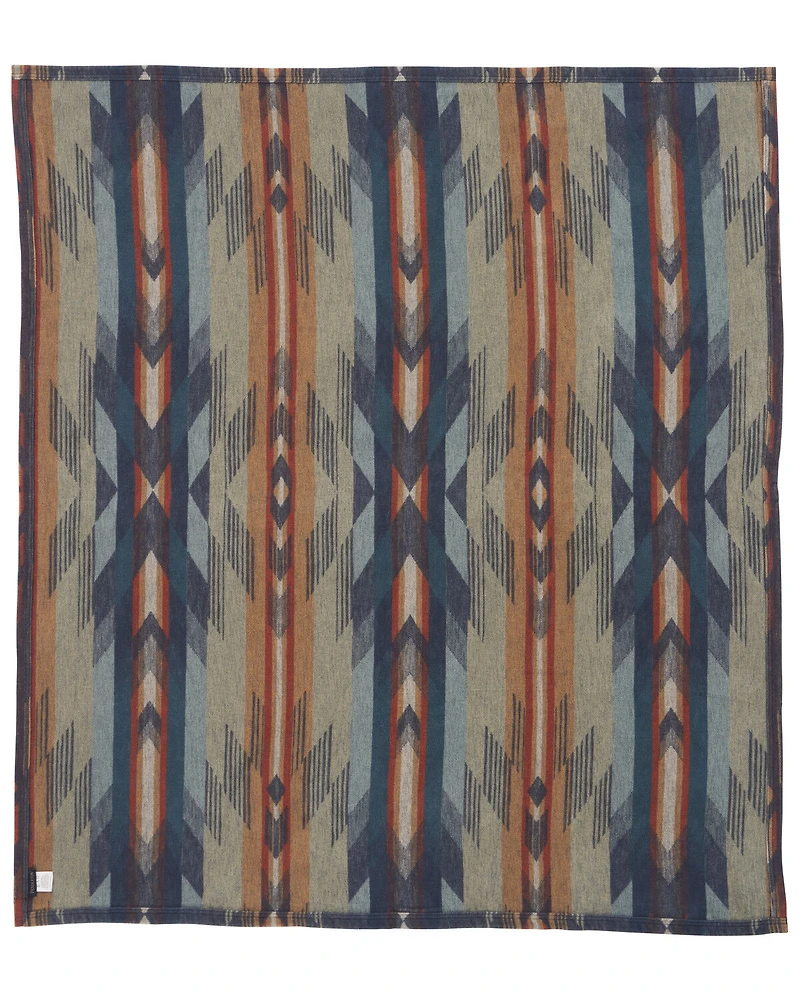 Pendleton Wyeth Falls Denim Linen Throw Gift Pack - 2 Piece