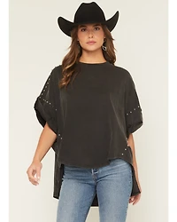 Blue B Women's Studded Short Sleeve Tee