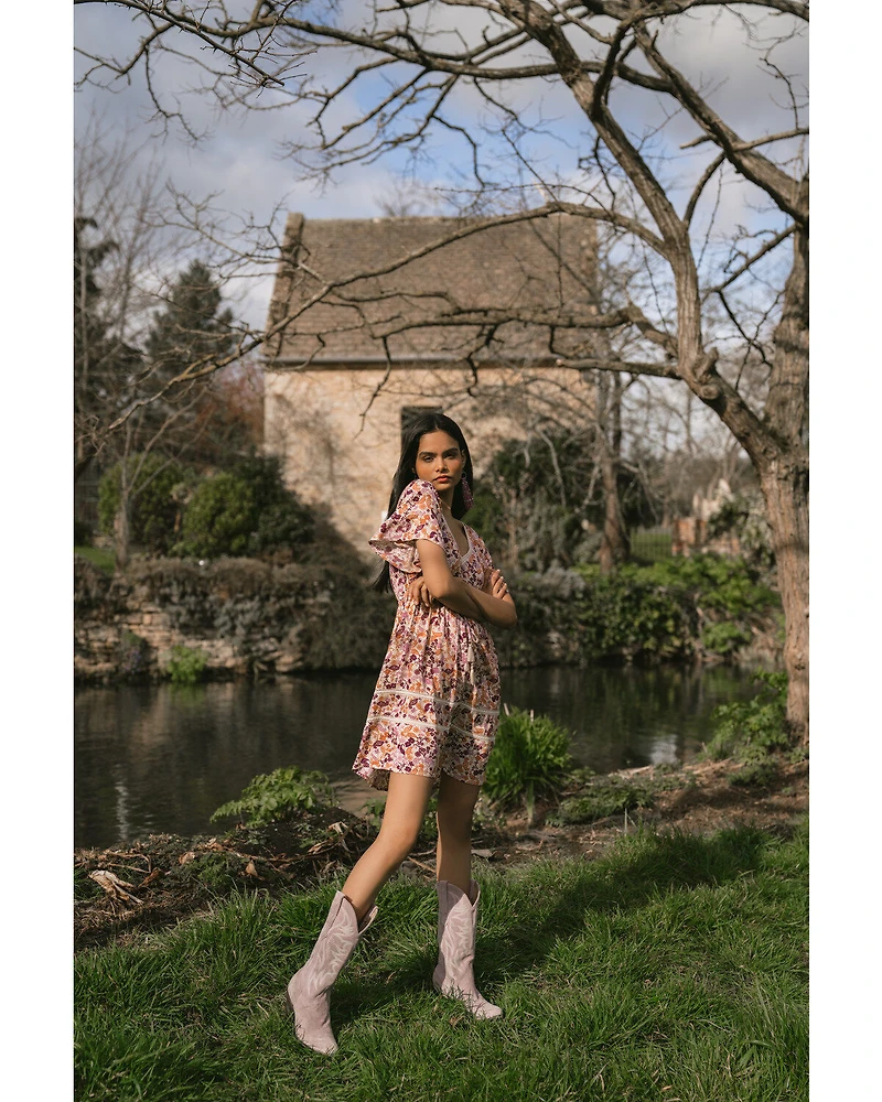 Idyllwind Women's Blossom Court Floral Mini Dress