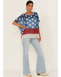 Tasha Polizzi Women's Stars & Stripes Spirit Poncho