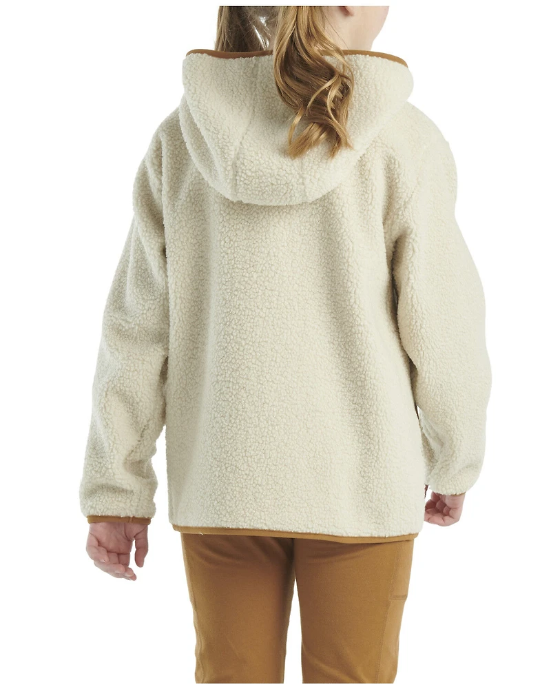 Carhartt Girls' Sherpa 1/4 Zip-Up Hoodie