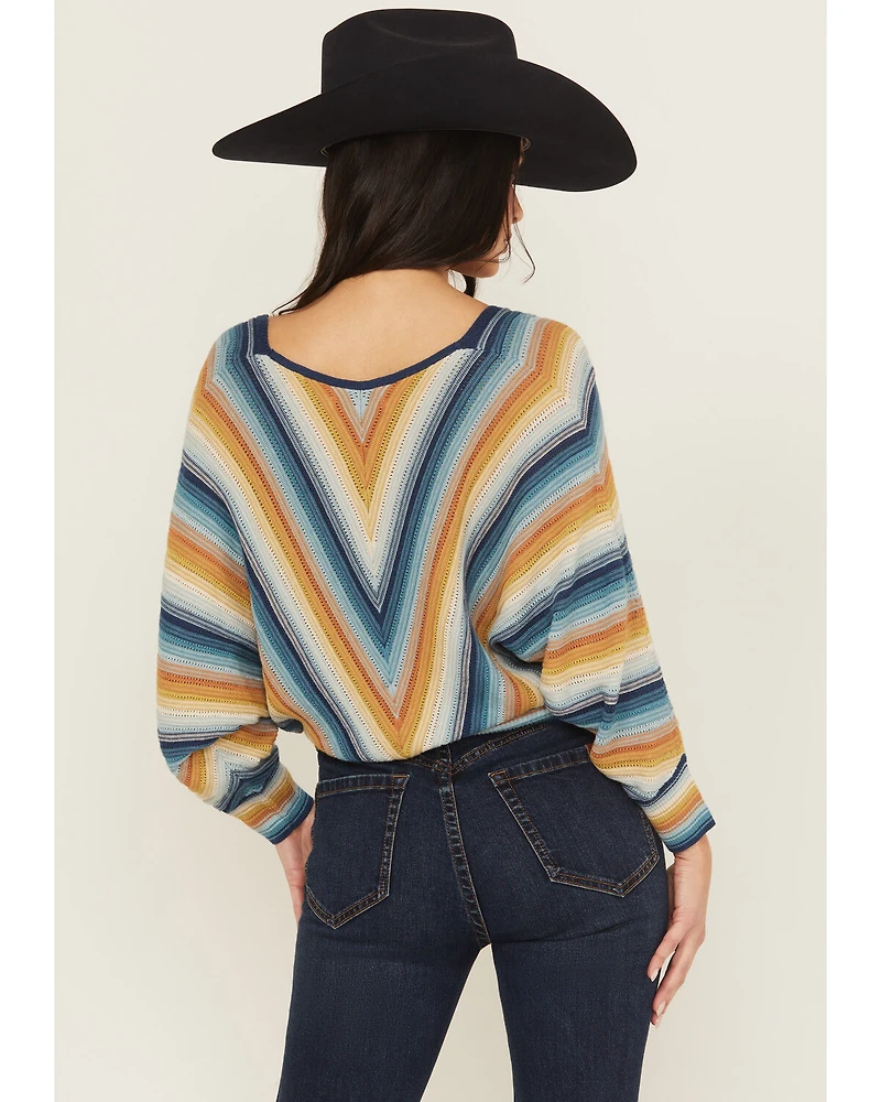 Shyanne Women's Striped Dolman Sleeve Sweater