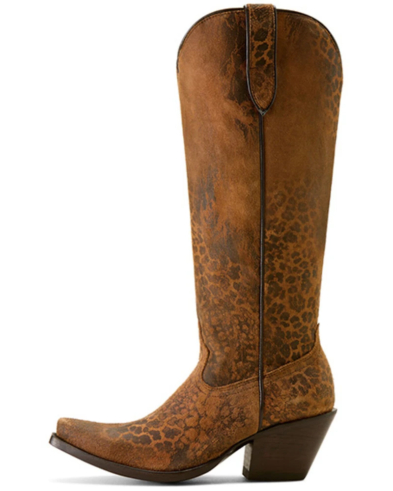 Ariat Women's Casanova Leopard Print Tall Western Boots - Snip Toe