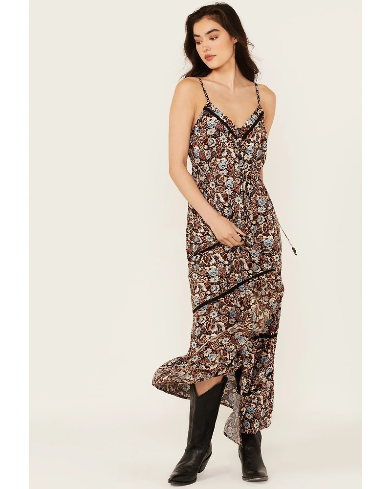 Idyllwind Women's Floral Print Sleeveless Maxi Dress