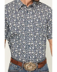 Gibson Trading Co Men's Scenic Route Floral Print Short Sleeve Button-Down Western Shirt