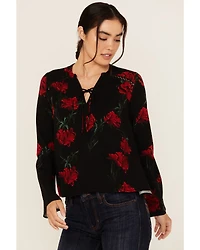 Idyllwind Women's Libbel Rose Print Long Sleeve Top