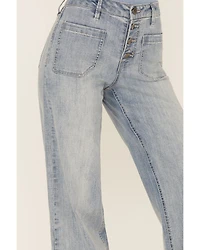Unpublished Denim Women's Greta Lotus Crop Wide Jeans