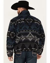 Wrangler Men's Southwestern Print Sherpa Lined Jacket