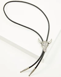 Cody James Men's Austin Antique Silver Steer Head Bolo Tie