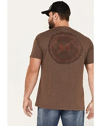 Brothers and Sons Men's Wood Logo Graphic T-Shirt