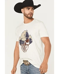 Cody James Men's Best Friend Americana Skull Short Sleeve Graphic T-Shirt