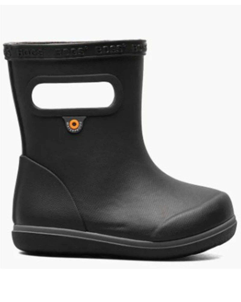 Bogs Boys' Skipper II Solid Rain Boots - Round Toe