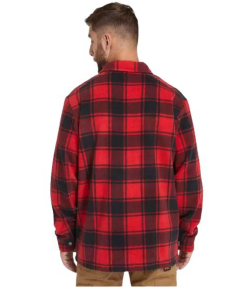 Timberland PRO Men's Gritman Plaid Print Long Sleeve Snap Flannel Shirt