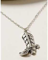 Shyanne Women's Cowgirl Boot Pendant Necklace & Earring Set