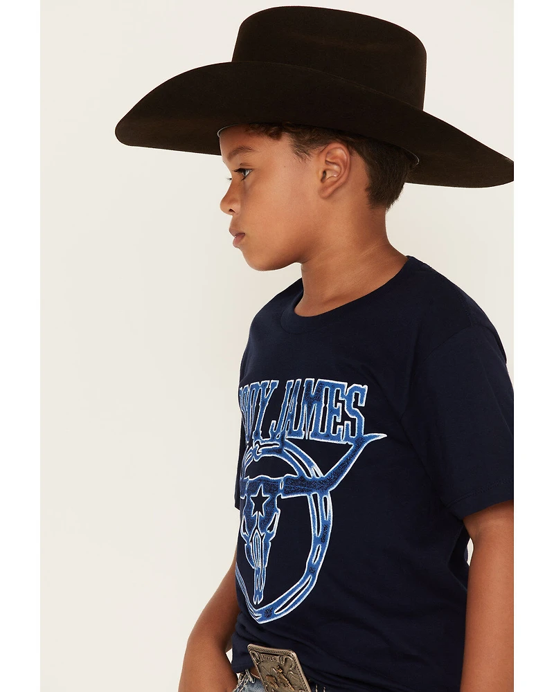 Cody James Boys' Skull Head Logo Graphic T-Shirt