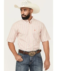 Ariat Men's Winter Pro Series Striped Short Sleeve Button-Down Western Shirt