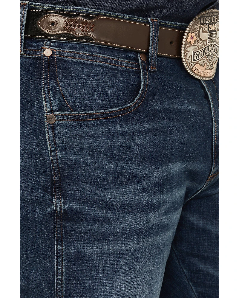 Wrangler Retro Men's Riviera Dark Wash Slim Straight Stretch Denim Jeans