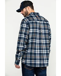 Hawx Men's FR Plaid Print Long Sleeve Woven Work Shirt - Tall