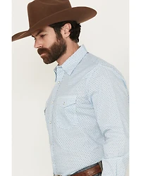 Wrangler Men's 20x Geo Print Long Sleeve Snap Stretch Western Shirt