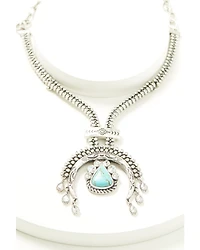 Idyllwind Women's Suncrest Rhinestone Squash Blossom Necklace