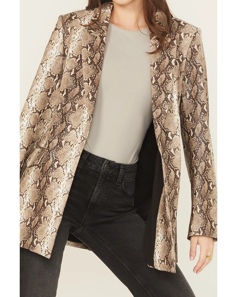 Ariat Women's Faux Snakeskin Embossed Blazer