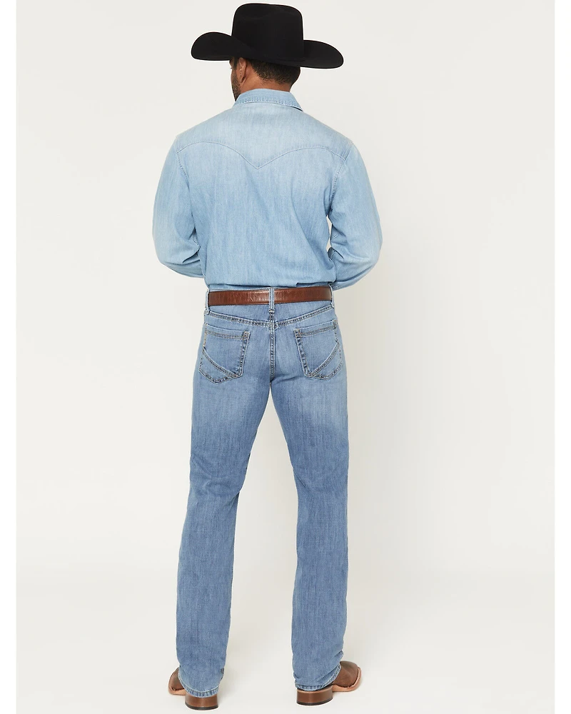 Cinch Men's Light Wash Ian Slim Bootcut Performance Stretch Denim Jeans