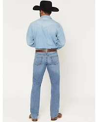 Cinch Men's Light Wash Ian Slim Bootcut Performance Stretch Denim Jeans