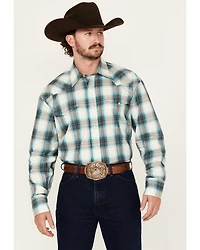 Roper Men's Amarillo Plaid Print Long Sleeve Snap Western Shirt