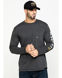 Ariat Men's Rebar Workman Logo Long Sleeve Work Shirt