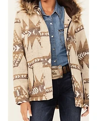 Outback Trading Co Women's Boot Barn Exclusive Southwestern Print Fur Trim Myra Jacket