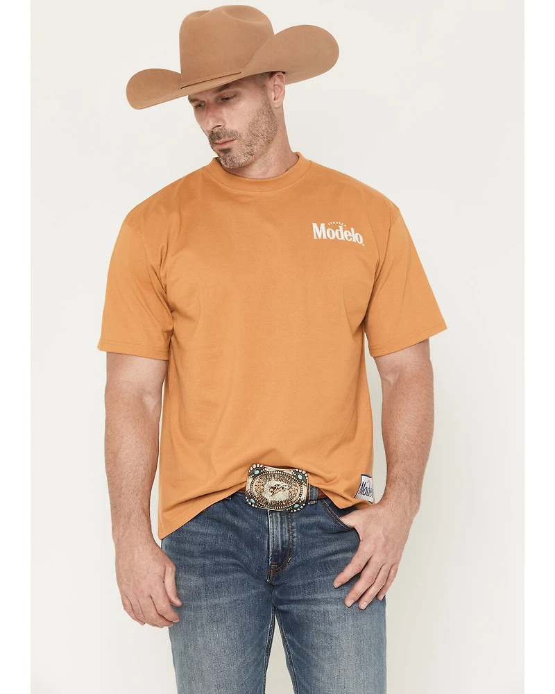 Modelo Men's Cowboy Desert Short Sleeve Graphic T-Shirt