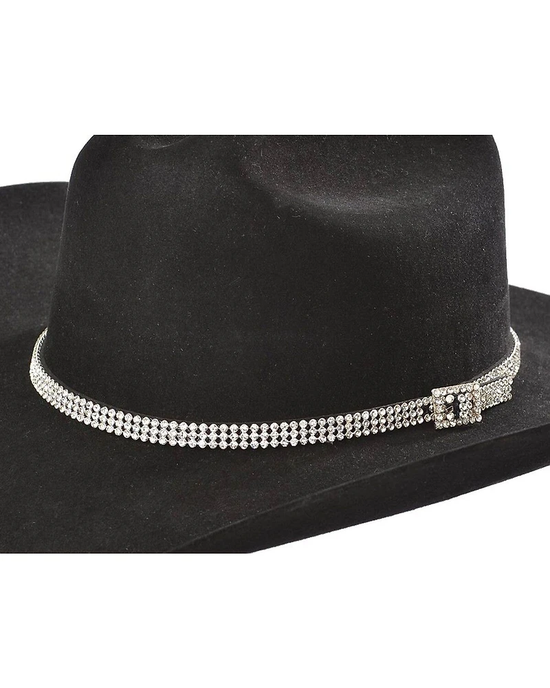 Clear Rhinestones Hat Band