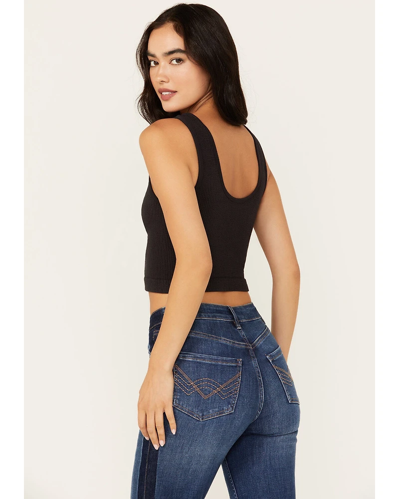 By Together Women's Seamless V Neck Tank Top